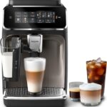 Philips 3300 Series Bean-to-Cup Coffee Machine EP3347/90 – 6 Hot & Iced Drinks, LatteGo Milk Frother, Ultra-Quiet Ceramic Grinder, Fully Automatic Espresso & Cappuccino Maker