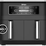 Ninja Foodi Dual Zone Digital Air Fryer, 2 Drawers, 7.6L, 6-in-1, Black AF300UK