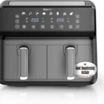 Keplin 9L Dual Zone Air Fryer - 8in1 Cooking Functions - 2700W Energy-Saving Cooker - Extra-Large