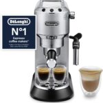 De’Longhi Dedica Style EC685M Traditional Pump Espresso Machine – Coffee & Cappuccino Maker, 15-Bar Pressure, Slim Design, Silver
