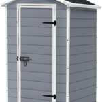 4 × 3 Ft Outdoor Garden Storage Shed – Grey