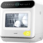 COMFEE’ Mini Plus Table Top Dishwasher – 7+3 Programs, 6L Water Tank, No Plumbing Required