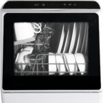 eklipt Table Top Dishwasher – Mini Countertop, 6 Programs, Built-In 5L Water Tank, Touch Control & Drying Cycle